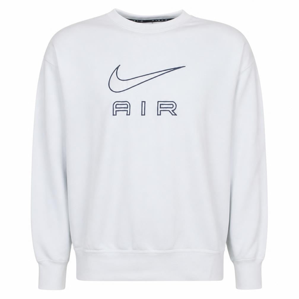 Nike Men's White Pullover Crew Neck Air Logo Sweatshirt Size S
