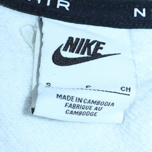Nike Men's White Pullover Crew Neck Air Logo Sweatshirt Size S