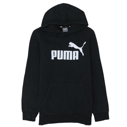 Puma Men's Black Small Pullover Hoodie Fleece Sweatshirt