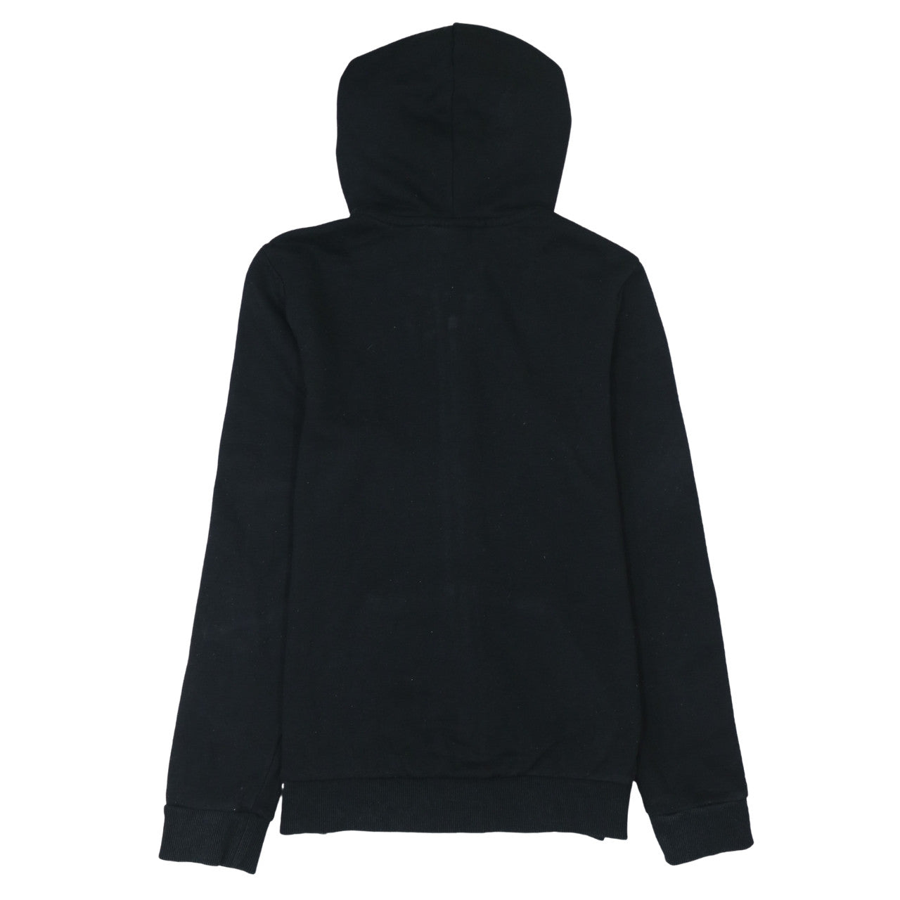 Adidas Women's Black Full Zip Hoodie Size Small UK 8-10 Cotton Blend
