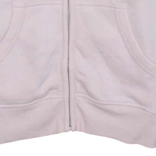 Diesel Women's Pink Full Zip Hoodie Size S Cotton Blend