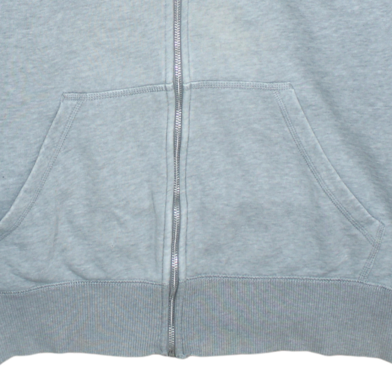 Nike Men’s Grey Full Zip Hoodie Size L Regular Fit Sportswear