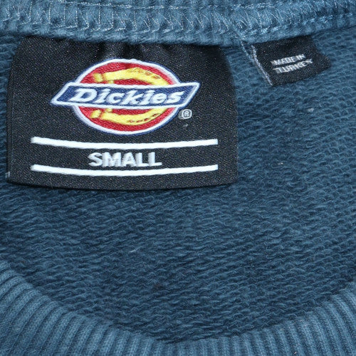 Dickies Mens Blue Crew Neck Pullover Sweatshirt Small