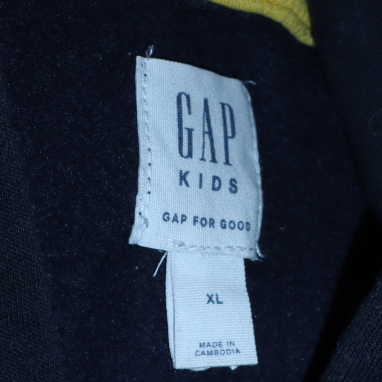 GAP Kids Boys Navy Blue Pullover Hoodie XL 12-13 Years Cotton Blend