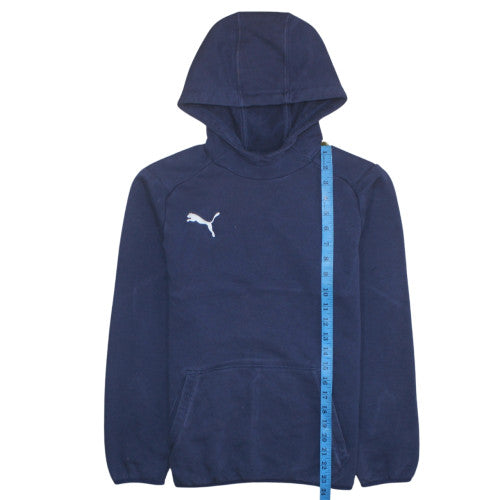 Puma Boys Navy Blue Pullover Hoodie 14-16 Years Cotton Blend