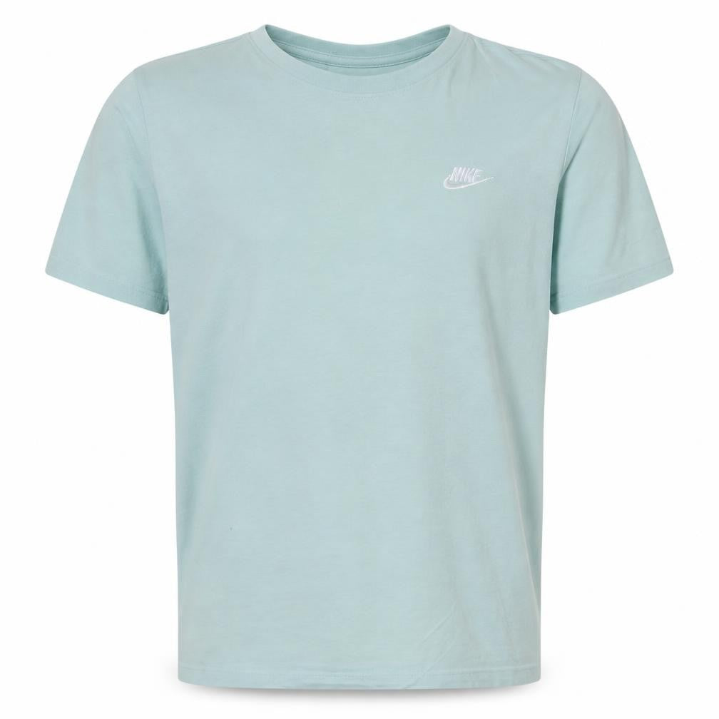 Nike Men's Green Small Crew Neck Cotton T-Shirt