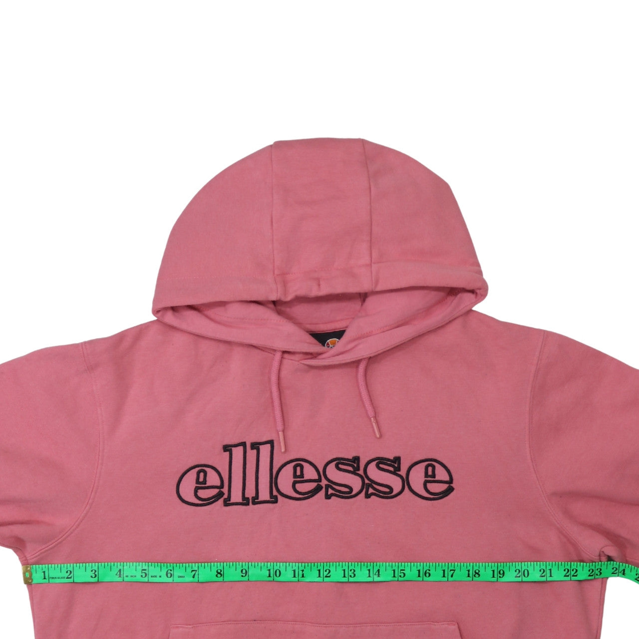 Ellesse Womens Pink Pullover Hoodie Medium Cotton Blend Logo