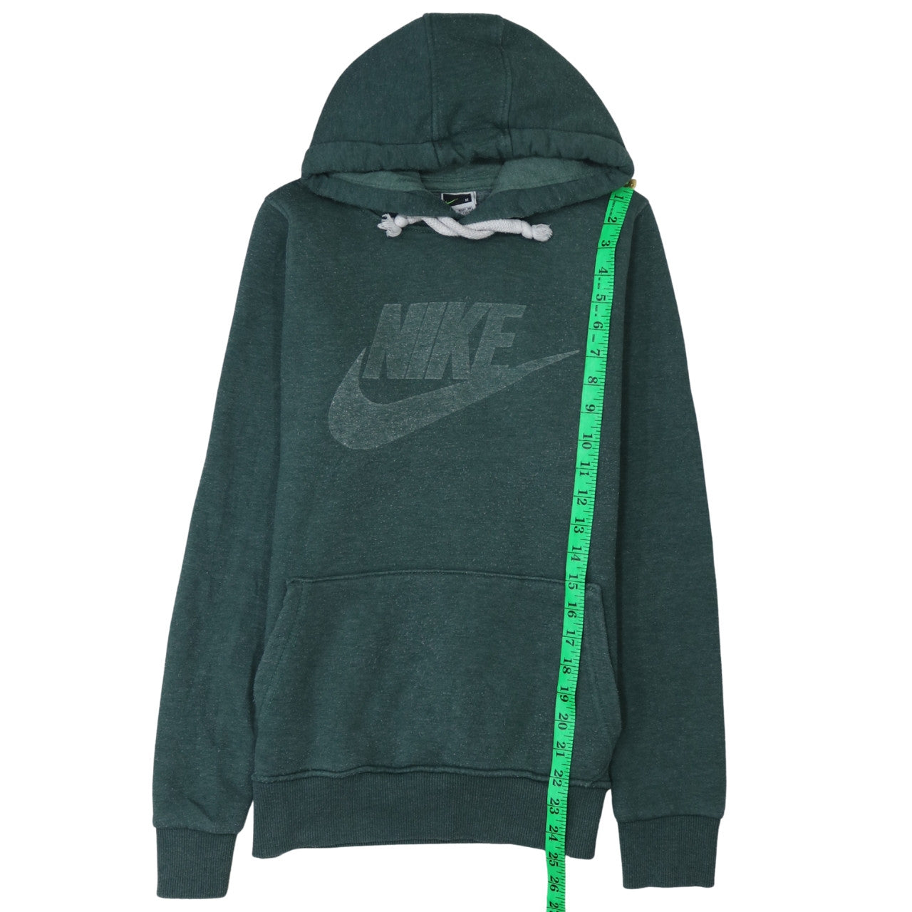 Nike Men’s Green Pullover Hoodie M Graphic Cotton Fleece Sportswear