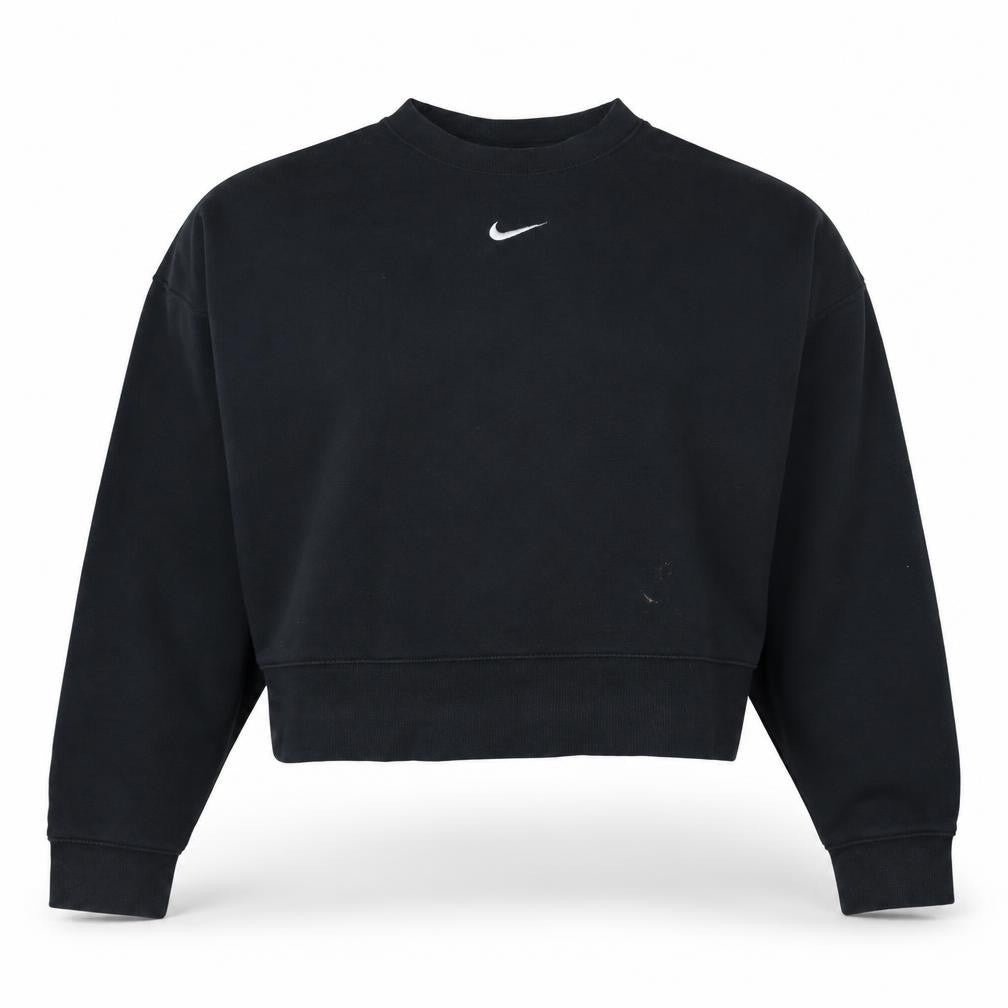 Nike Men's Black Crew Neck Pullover Sweatshirt M Logo Sportswear
