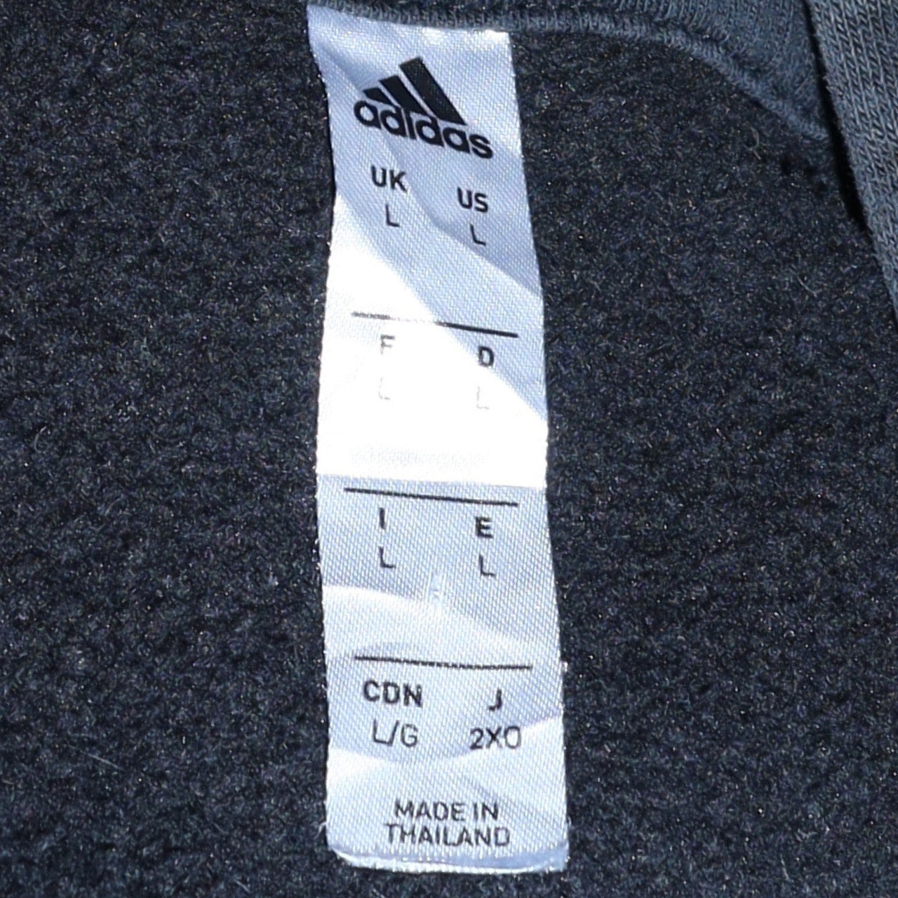 Adidas Men's Black Pullover Hoodie L Fleece Sportswear