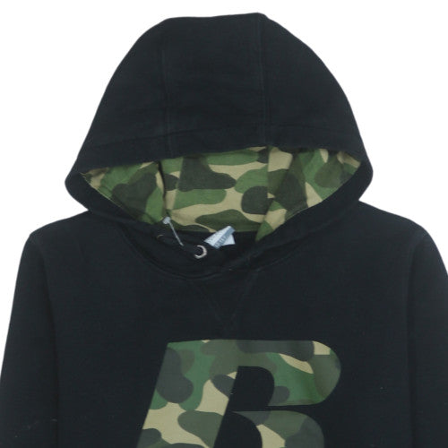 Russell Athletic Boys Black 12-13 Years Pullover Hoodie Camo Logo