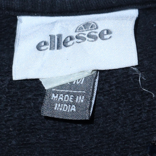 Ellesse Mens Black Full Zip Hoodie Size M Hooded Sportswear