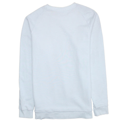 adidas Men's White Crew Neck Pullover Sweatshirt Size M