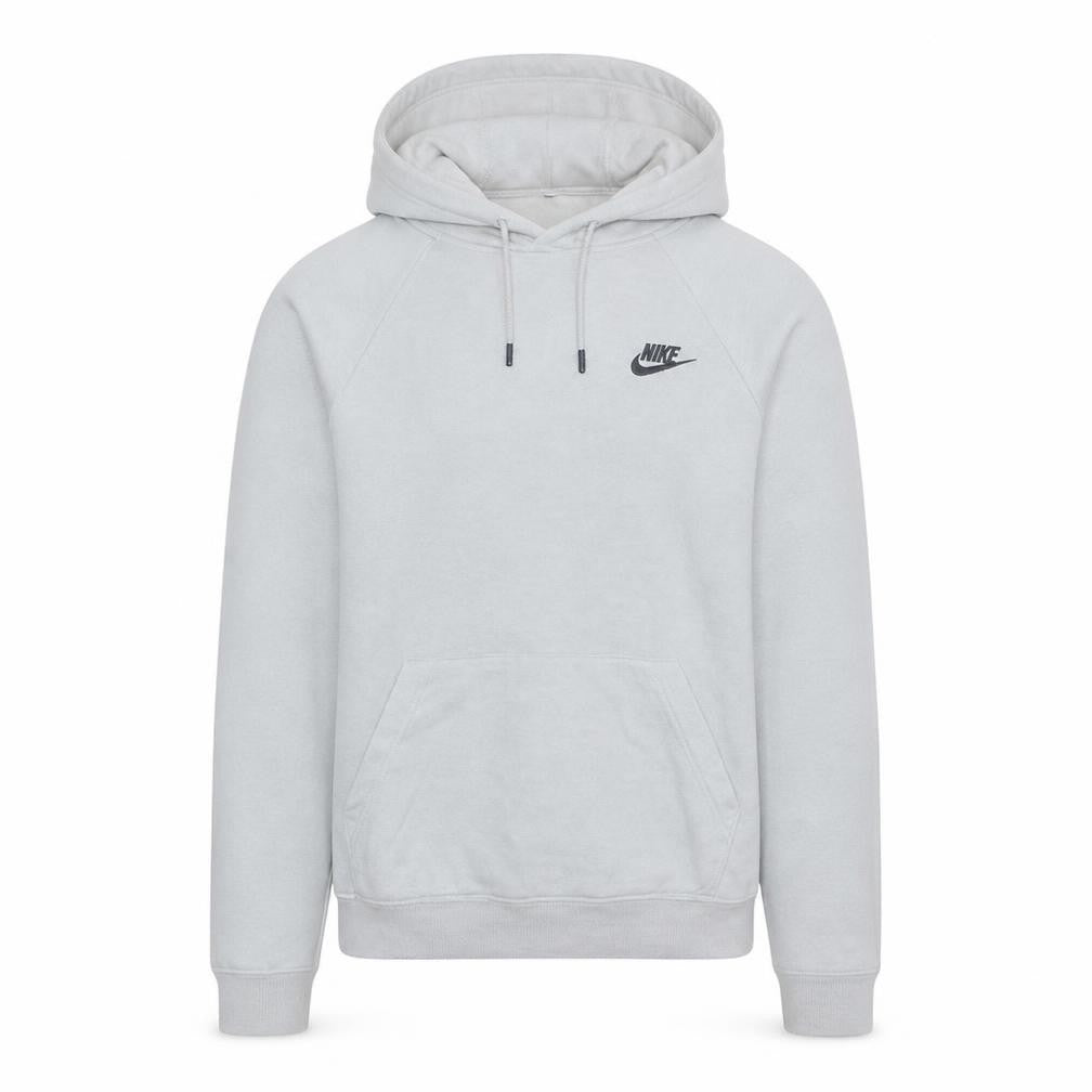 Nike Mens White Pullover Hoodie Small Regular Fit Sports Style
