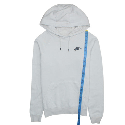 Nike Mens White Pullover Hoodie Small Regular Fit Sports Style