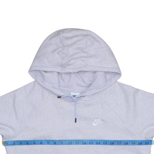 Nike Men Grey Pullover Hoodie M Regular Fit Fleece Sportswear