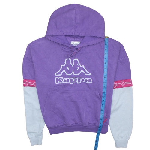 Kappa Womens Purple Hoodie Medium Pullover Logo Long Sleeve