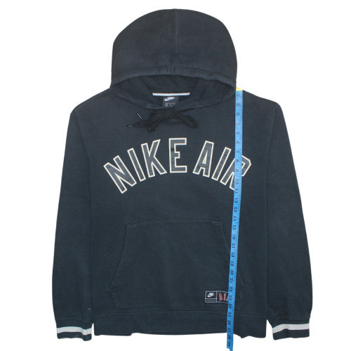 Nike Men's Black 2XL Pullover Hoodie with Logo Print