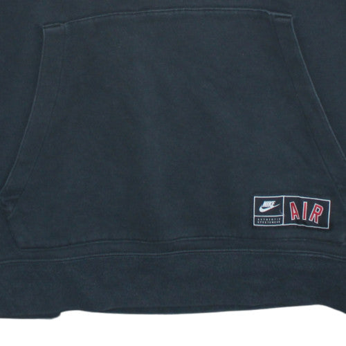 Nike Men's Black 2XL Pullover Hoodie with Logo Print