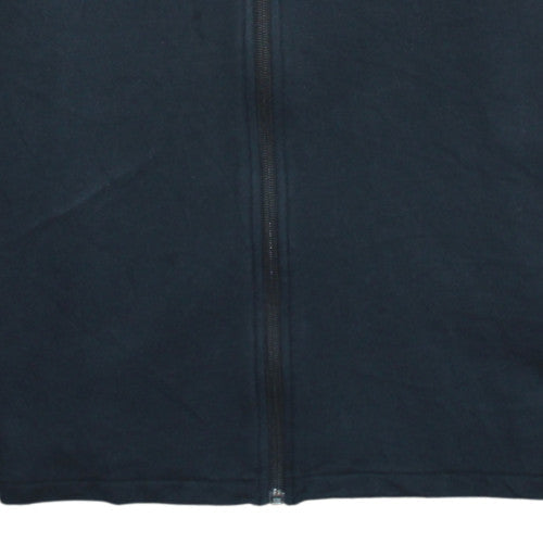 Puma Men's Black Full Zip Hoodie L Logo Print Sportswear