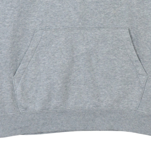 Nike Men's Grey Pullover Hoodie L Regular Fit Fleece Sweatshirt