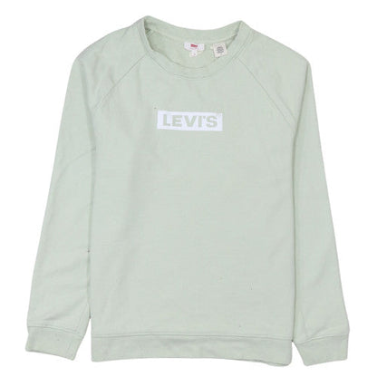 Levi's Men's Green Logo Crew Neck Pullover Sweatshirt Size M
