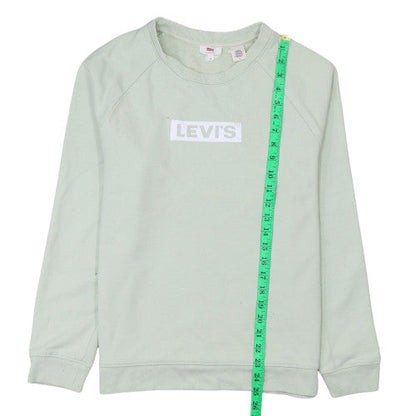Levi's Men's Green Logo Crew Neck Pullover Sweatshirt Size M
