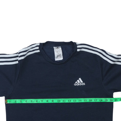 Adidas Men's Blue Pullover Sweatshirt Small Regular Fit