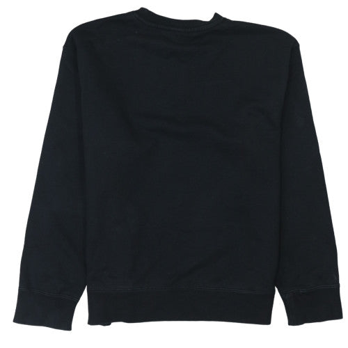 Adidas Mens Black Crew Neck Pullover Sweatshirt Size M