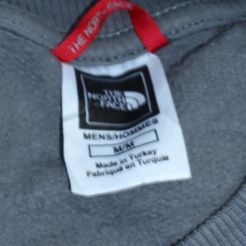 The North Face Mens Grey Crew Neck Pullover Sweatshirt M Regular Fit