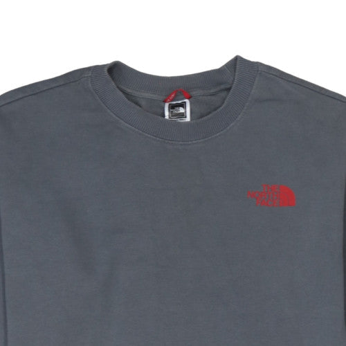The North Face Mens Grey Crew Neck Pullover Sweatshirt M Regular Fit