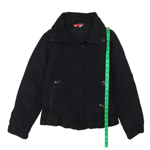 Puma Men's Black Full Zip Collared Sweatshirt L Regular Fit