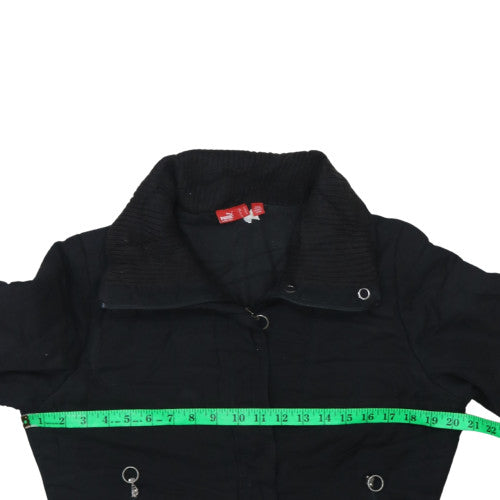 Puma Men's Black Full Zip Collared Sweatshirt L Regular Fit