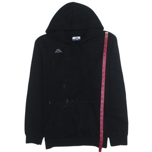 Kappa Mens Black XL Pullover Hoodie Fleece Sportswear