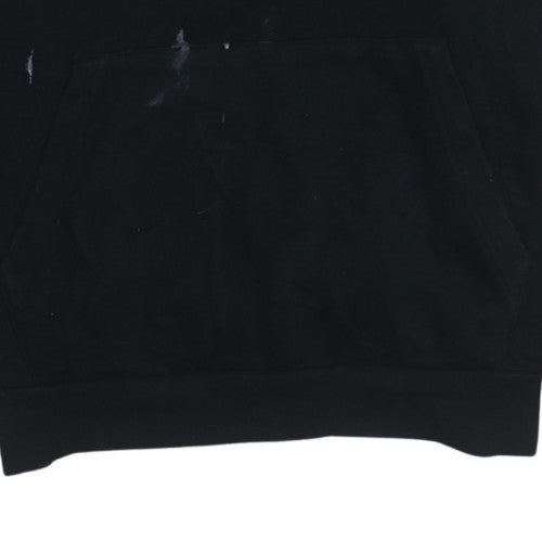 Kappa Mens Black XL Pullover Hoodie Fleece Sportswear