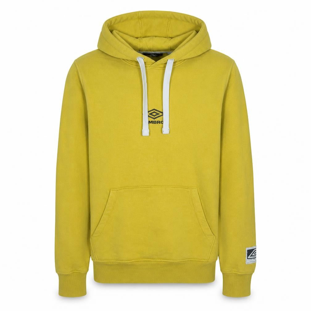 Umbro Men's Yellow Pullover Hoodie XS Sports Style