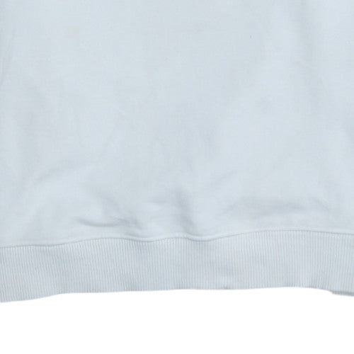 Lacoste Men's White Embroidered Logo Pullover Sweatshirt M