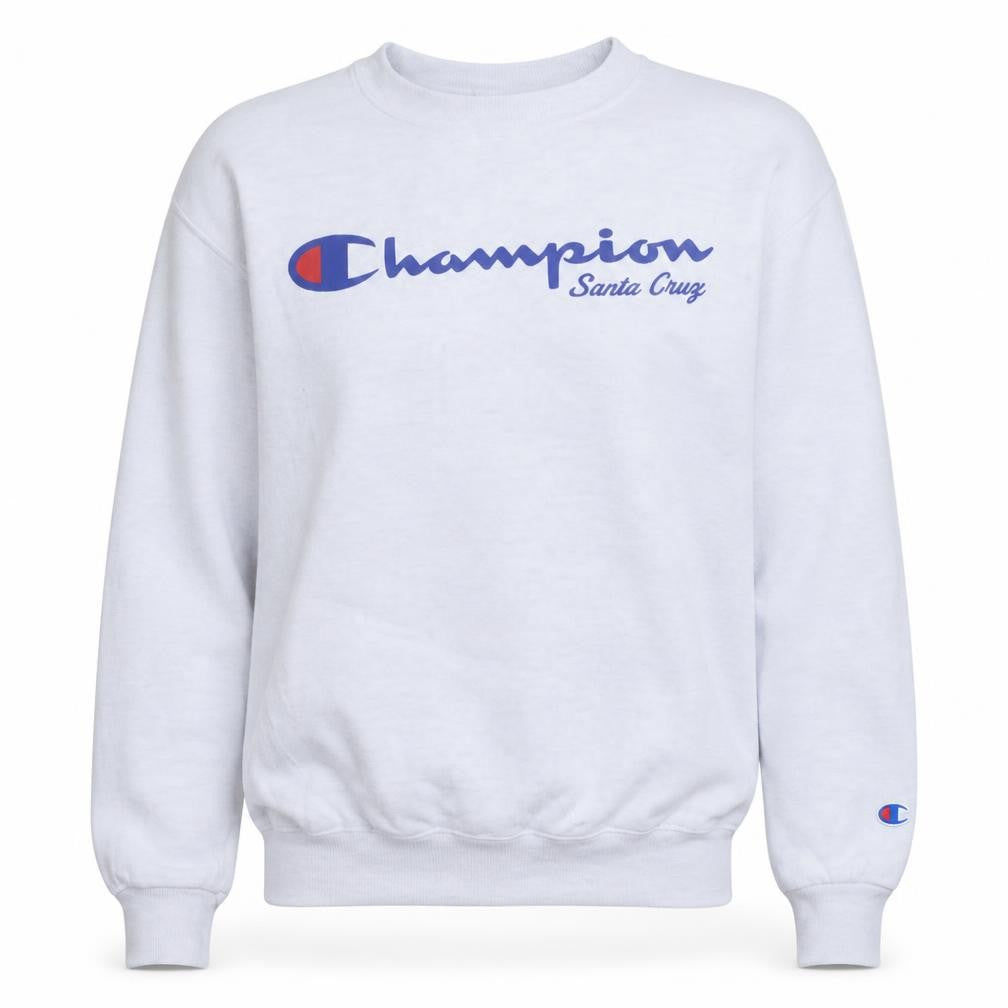 Champion Men's White Santa Cruz Logo Pullover Sweatshirt Size S