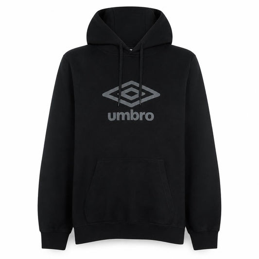 Umbro Mens Black Pullover Hoodie Size M Sports Fleece Jumper