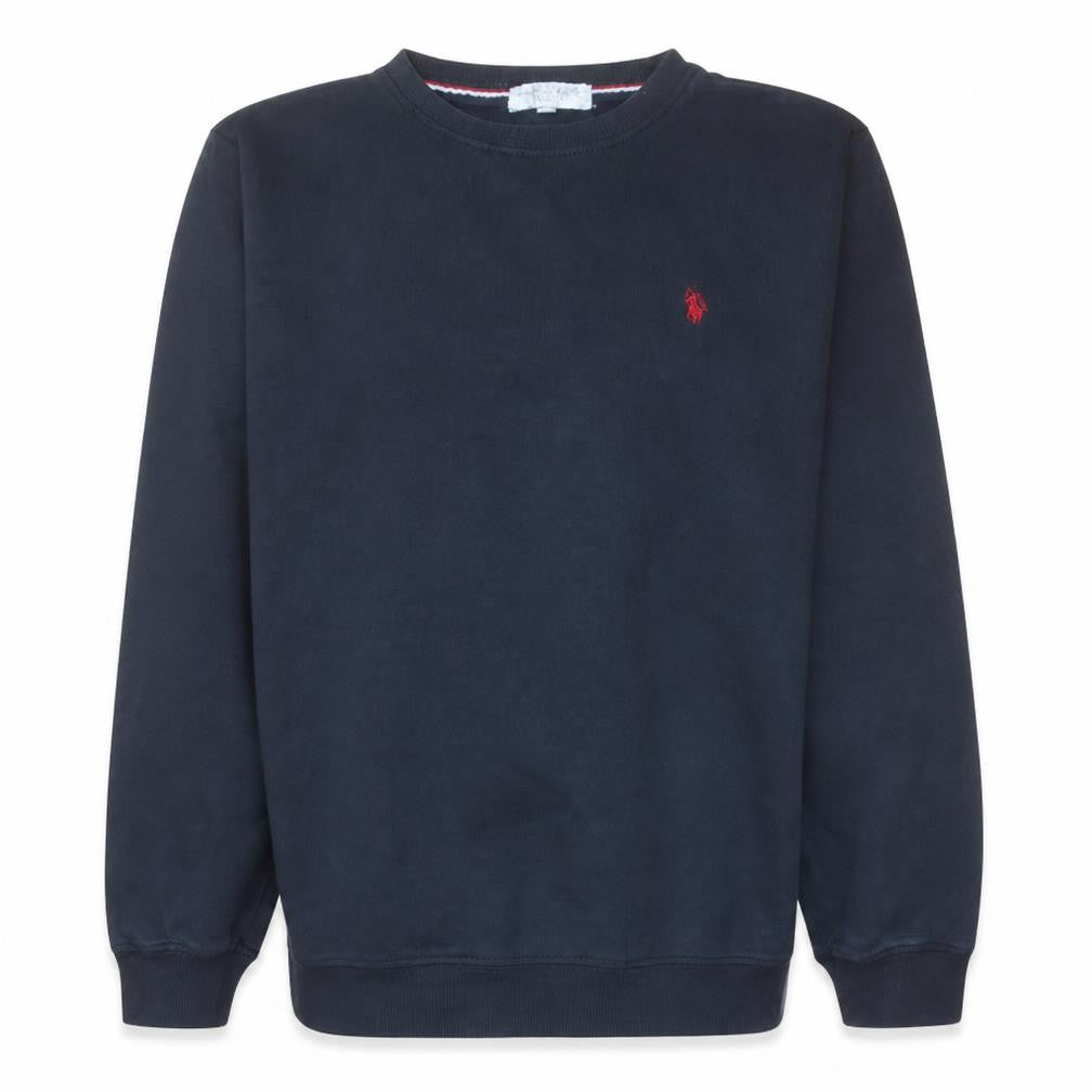 U.S. Polo Assn. Men's Black XL Crew Neck Cotton Blend Pullover Sweatshirt