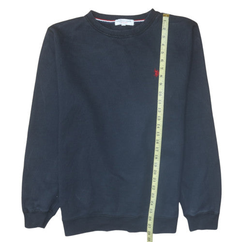U.S. Polo Assn. Men's Black XL Crew Neck Cotton Blend Pullover Sweatshirt