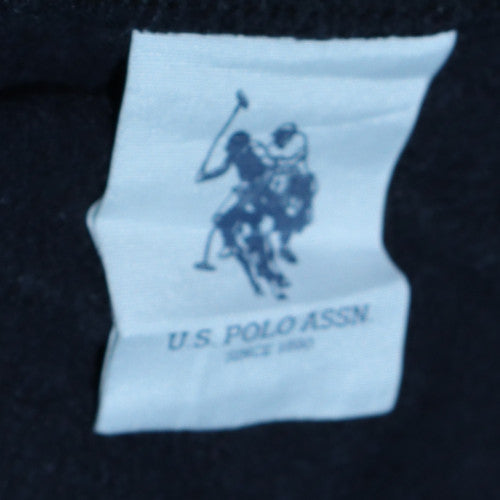 U.S. Polo Assn. Men's Black XL Crew Neck Cotton Blend Pullover Sweatshirt