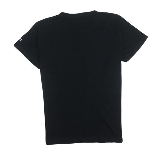 Umbro Mens Black 2XL Sports T-Shirt Crew Neck Cotton Top