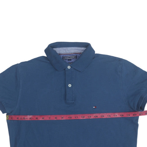 Tommy Hilfiger Men’s Blue Regular Fit Cotton Polo Shirt M