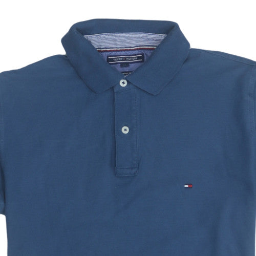 Tommy Hilfiger Men’s Blue Regular Fit Cotton Polo Shirt M