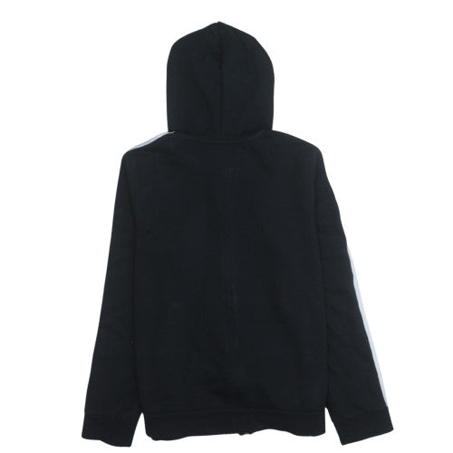 Adidas Men's Black XL Full Zip Hooded Fleece Sweatshirt