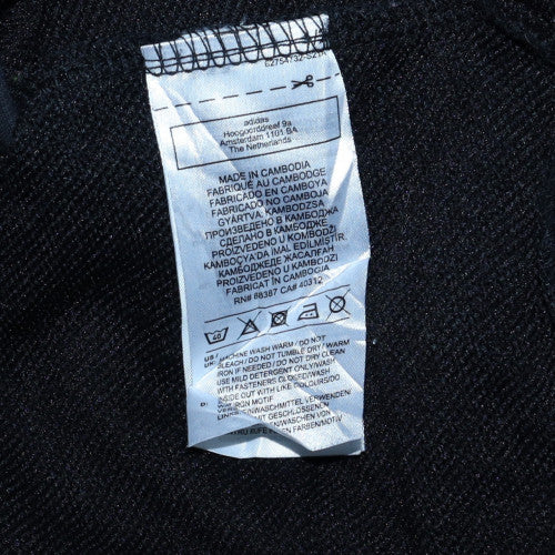 Adidas Men's Black XL Full Zip Hooded Fleece Sweatshirt