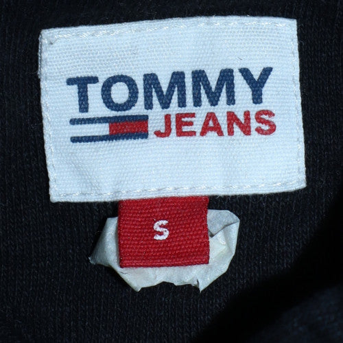 Tommy Jeans Men's Black Pullover Hoodie Size S Graphic Print Logo