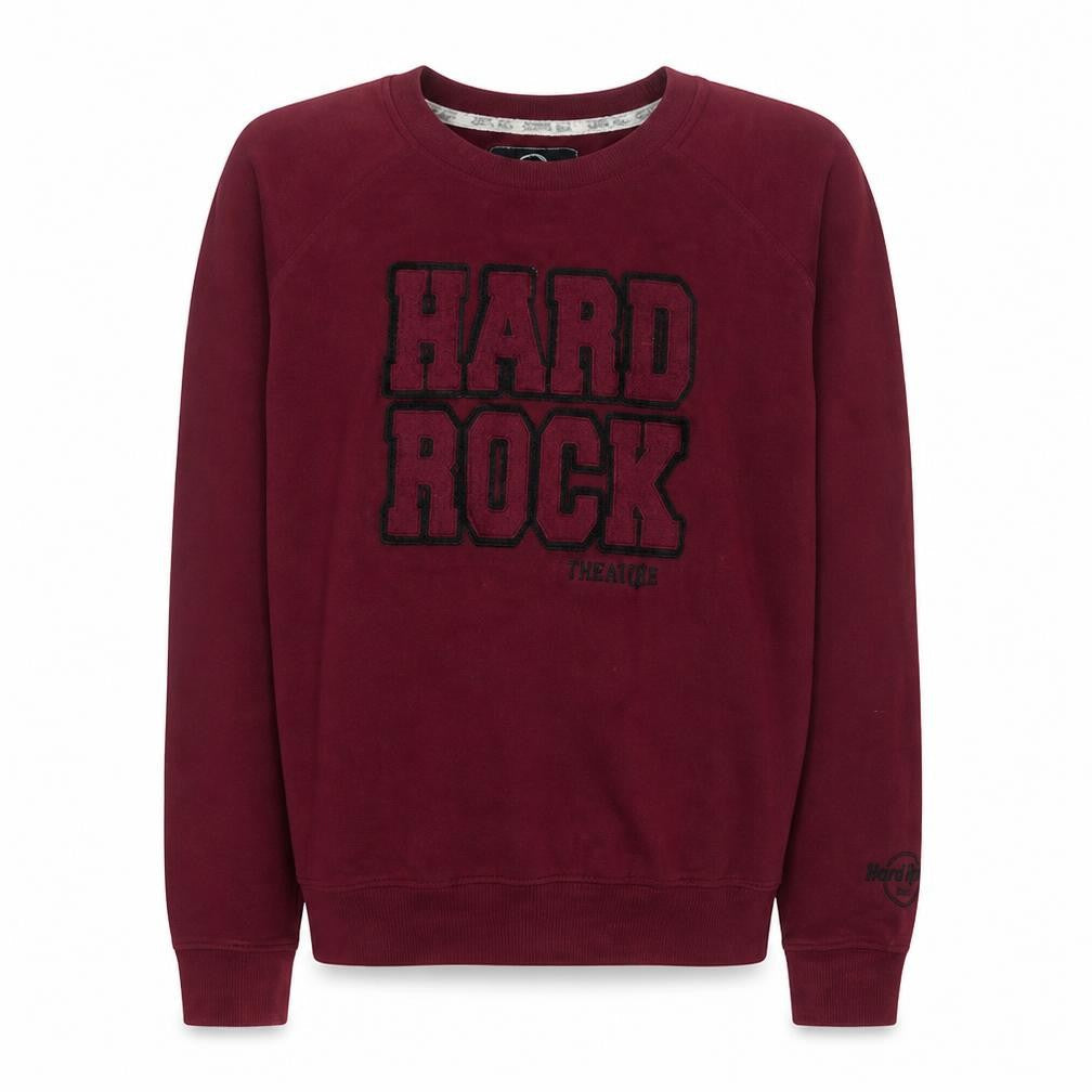 Hard Rock Cafe Men’s Red Crew Neck Pullover Sweatshirt Size L