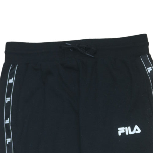 FILA Mens Black XL Jogger Sweatpants with Logo Tape Detail